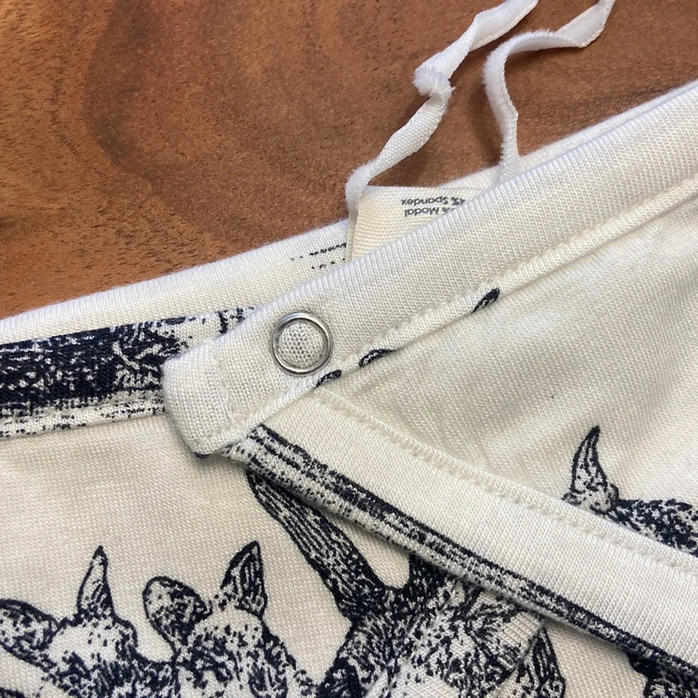 Kate Quinn organic bandana bib black bunnies one size baby spring Easter